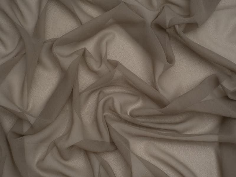 Minerva Core Range Minerva Light Sheer Chiffon Fabric - Plain Design Dressmaking Fabric, 110 cm / 44" Wide - per metre