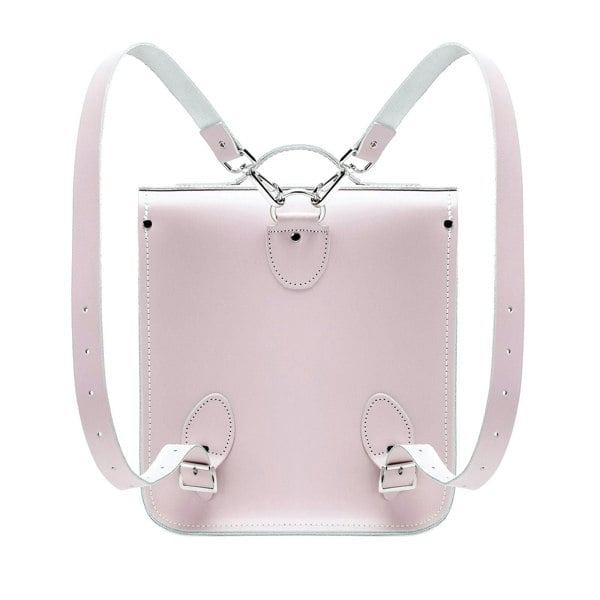 Zatchels Handmade Leather City Backpack - Rose Quartz
