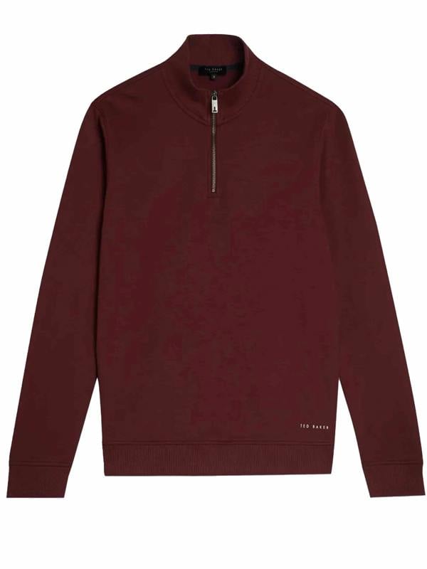 TB_SWEAT_ANTRAM Ted Baker | Mens Half Zip Funnel Neck Sweat - Antram TED BAKER RAWDENIM