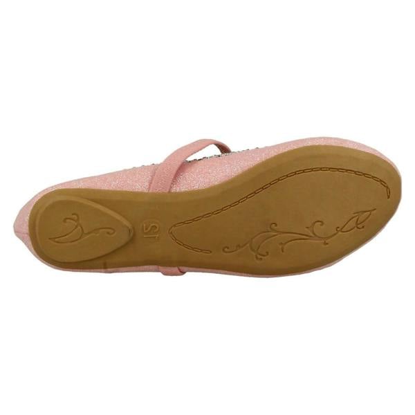 Spot On Girls Spot On Glitter Elasticated Strap Flats