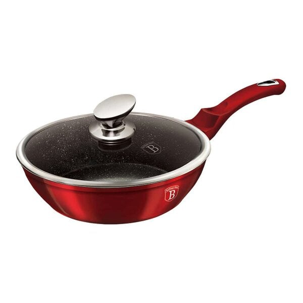 Berlinger Haus Deep Frying Pan with Lid 24 cm Berlinger Haus BH-1259 Burgundy
