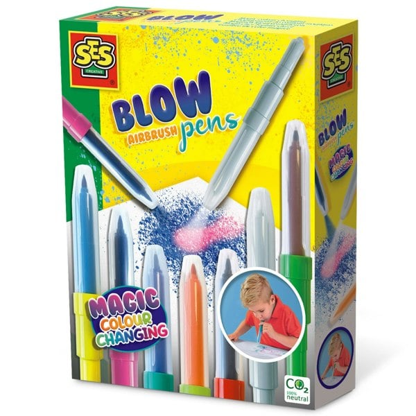 SES Creative Blow airbrush pens - Magic colour changing