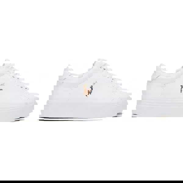 Ralph Lauren Longwood Leather White Trainers