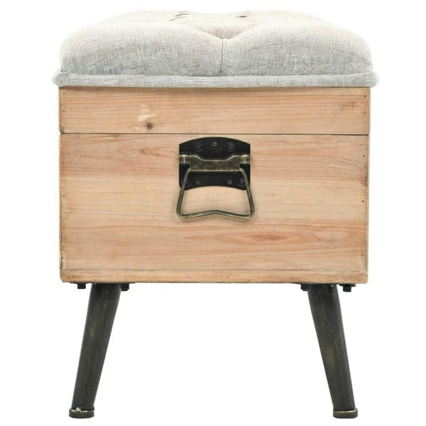 Berkfield Storage Bench 110 cm Solid Firwood