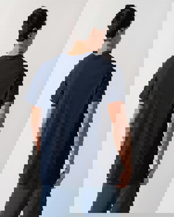 HUGO HUGO LIAM Mens Crew Neck T-Shirt with Logo Tape