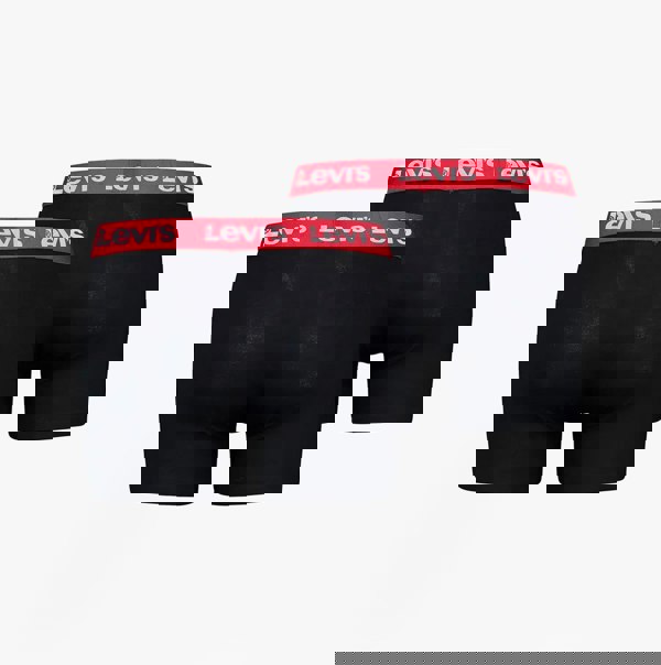 Levi's REPEAT LOGO Mens 3-Pack Trunks Black/Red
