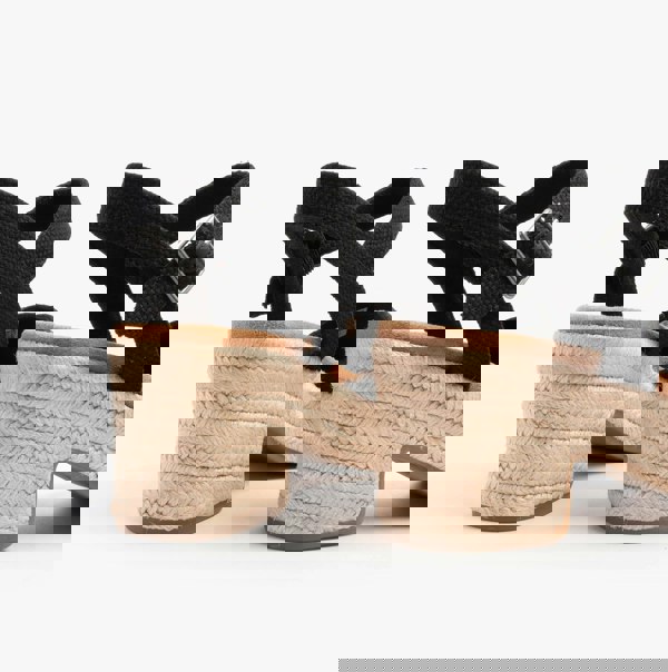 TOMS ISLA PEEP TOE Womens Sandals Black