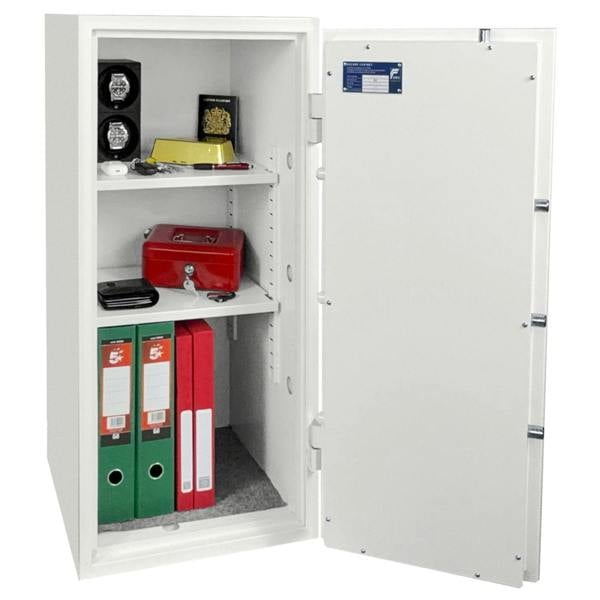 Phoenix Safe Phoenix Fortress SS1455E Security Safe in Scratch-resistant White Paint with VdS Certified Electronic Lock
