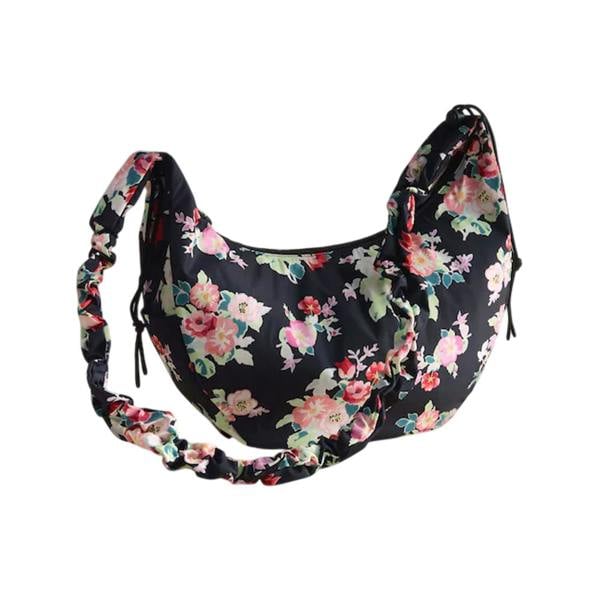 Cath Kidston Archive Bunches Floral Crossbody Bag - Black - 