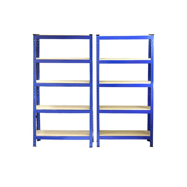 Monster Racking T-Rax Heavy Duty Shelving Units - Blue 75cm W, 30cm D, Set of 2