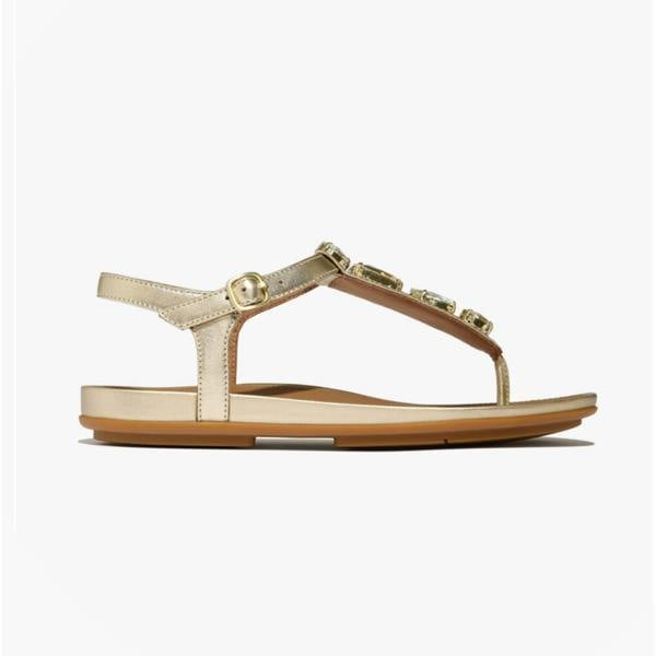 FitFlop FitFlop GRACIE ULTRA Womens Ankle Strap Sandals Platino