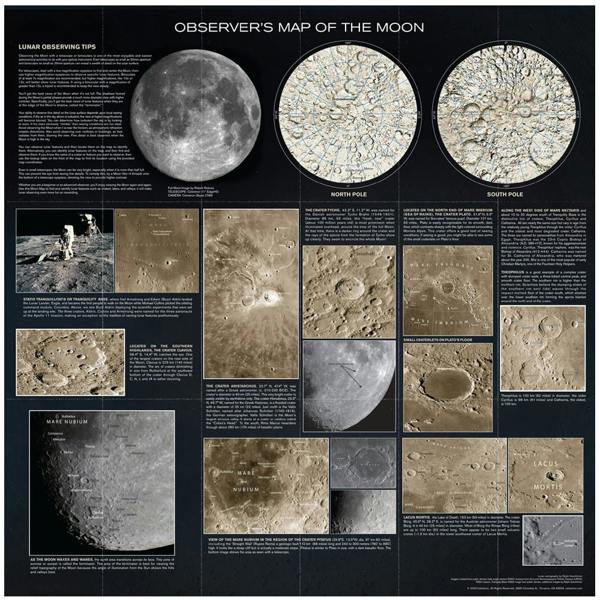 Celestron Observer's Map of the Moon