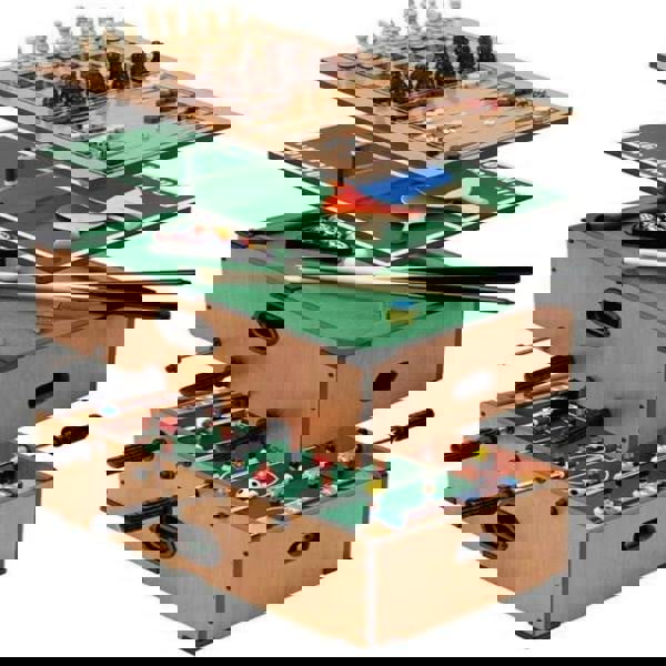 Rexco Deluxe Table Game Set 5 In 1 Football Tennis Backgammon Chess Pool Snooker Toy