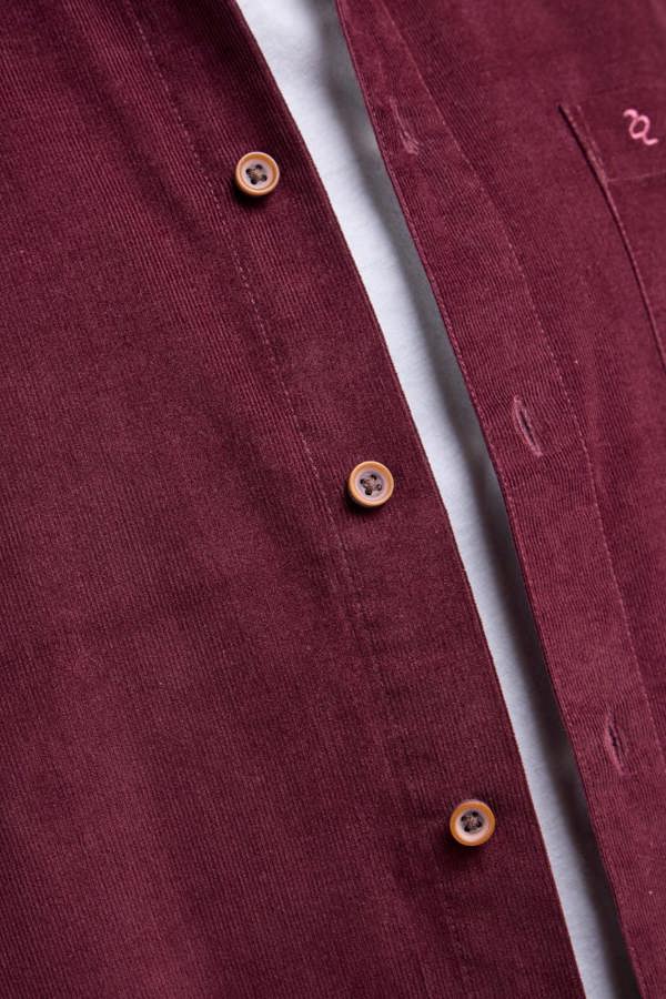 Burgundy Corduroy Shacket