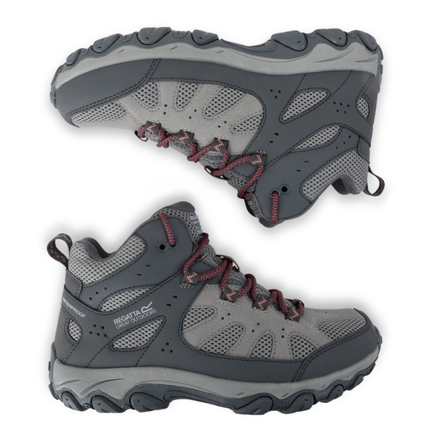 Regatta Womens Edgepoint IV Mid Cut Walking Boots - Dark Steel/Dusty Rose