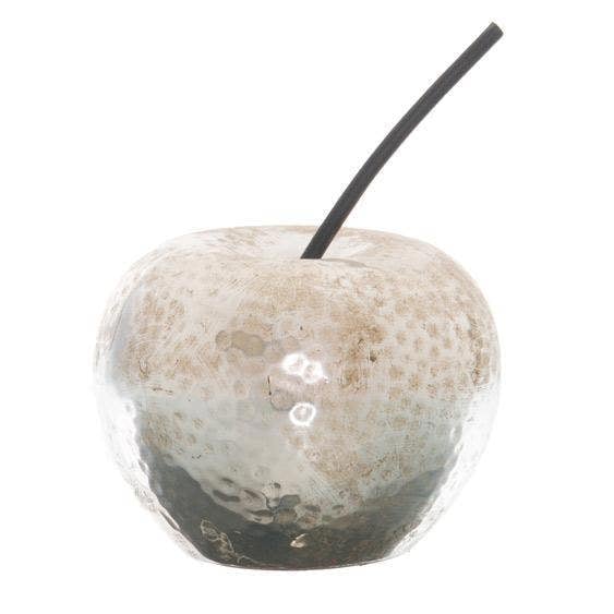 Hill Interiors Apple Ornament - Silver - 
