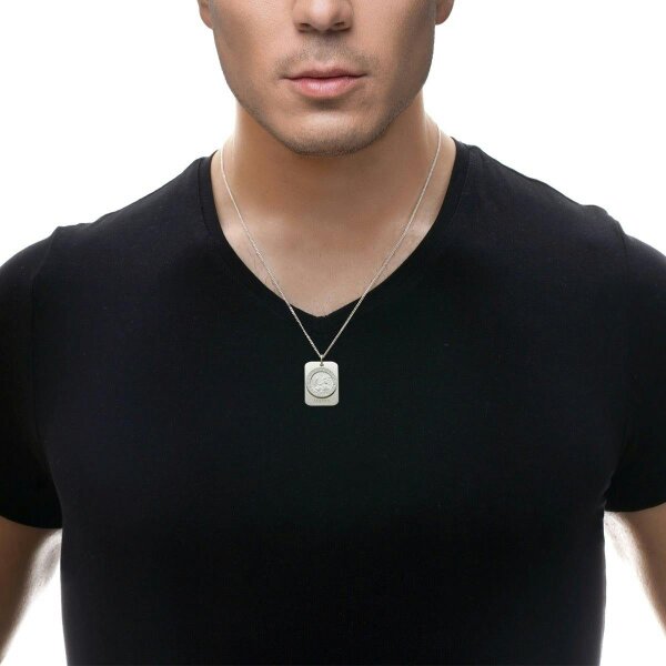 Christopher James of London Sterling Silver St Francis Pendant With Personalised Concealed Prayer Tag and Optional Engraving