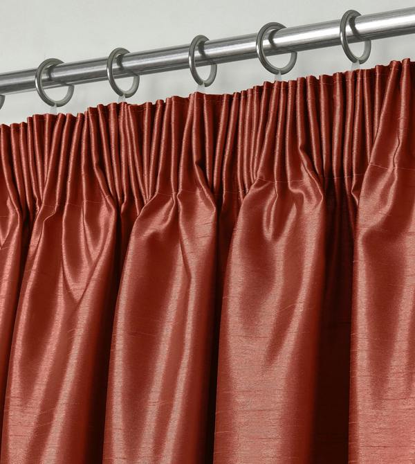 Intimates Elegant Faux Silk Curtains - Fully Lined Window Drapes with Header Tape Top, Luxury Design with Tiebacks - 117cm x 228cm