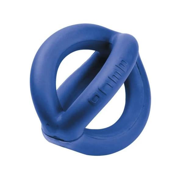 Blue BECO Betomic Aqua silicone ring toy with embossed text