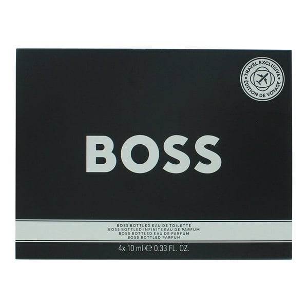 Hugo Boss Bottled 4 Piece Gift Set: Eau de Parfum 10ml - Eau de Toilette 10ml - Parfum 10ml - Infinite Eau de Parfum 10ml