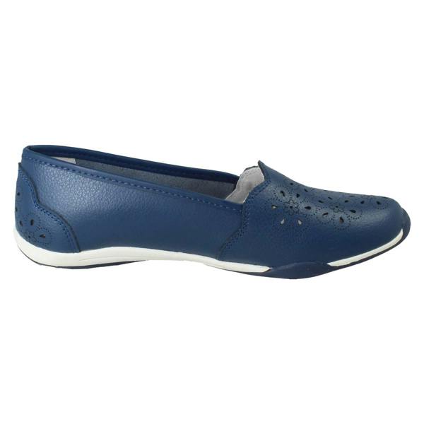 Down to Earth Ladies Down To Earth Flower Punch Details Casual Shoes F80576