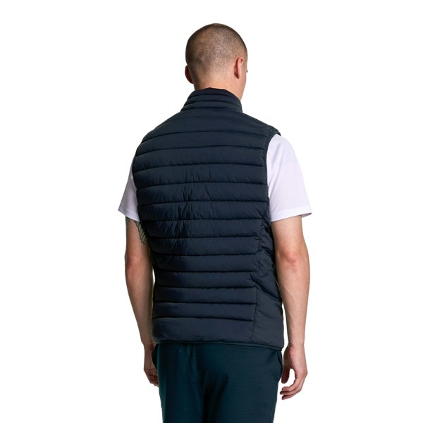 Lyle & Scott Mens Stretch Quilted Sports Gilet - Dark Navy