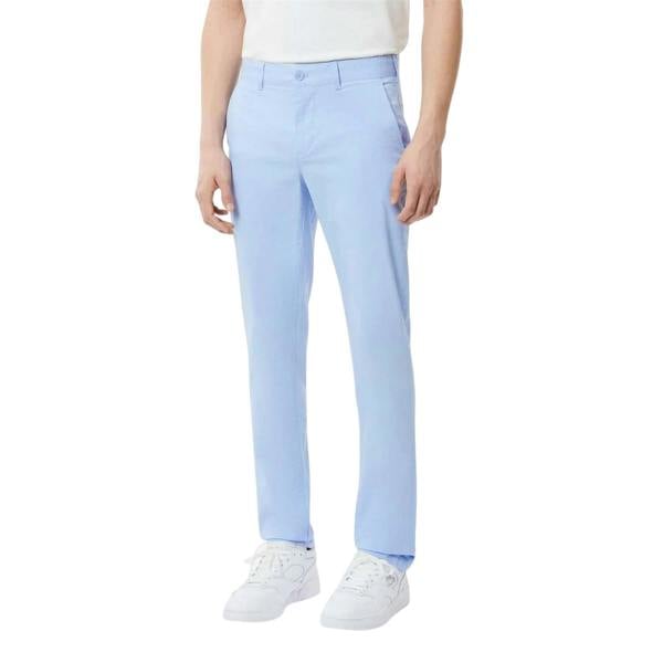 Lacoste Mens Stretch Slim Chinos - Blue - 