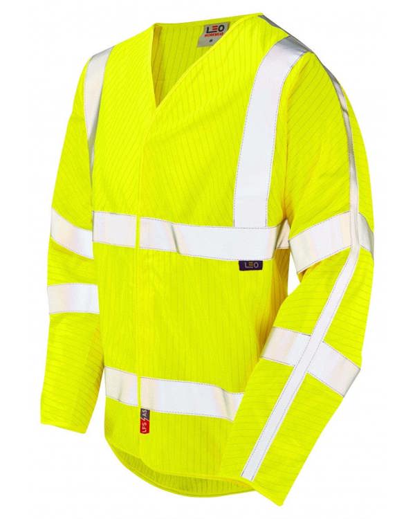 Meshaw LFS/AS Flame Retardant Sleeved Waistcoat (EN 14116 & EN 1149) Leo Workwear