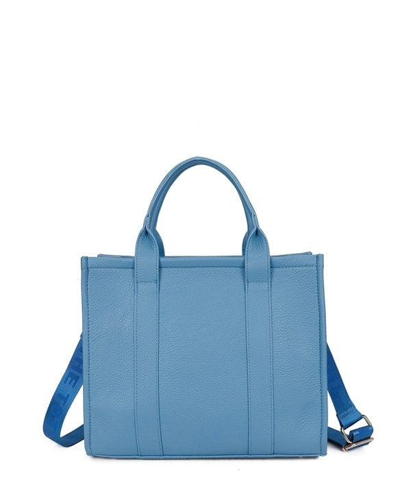 Kitise Vegan Leather Travel Tote Bag Embossed Wide Shoulder Strap