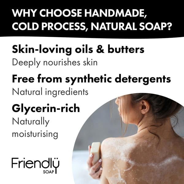 Friendly Soap 3 Pack - Natural Soap - Detox Bar - Activated Charcoal - Rosemary & Lime