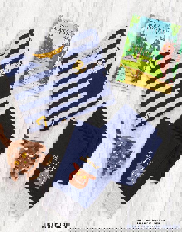 Gruffalo & Friends Boys Blue Gruffalo, Mouse Long Sleeve Long Leg Pyjama Set [dis]