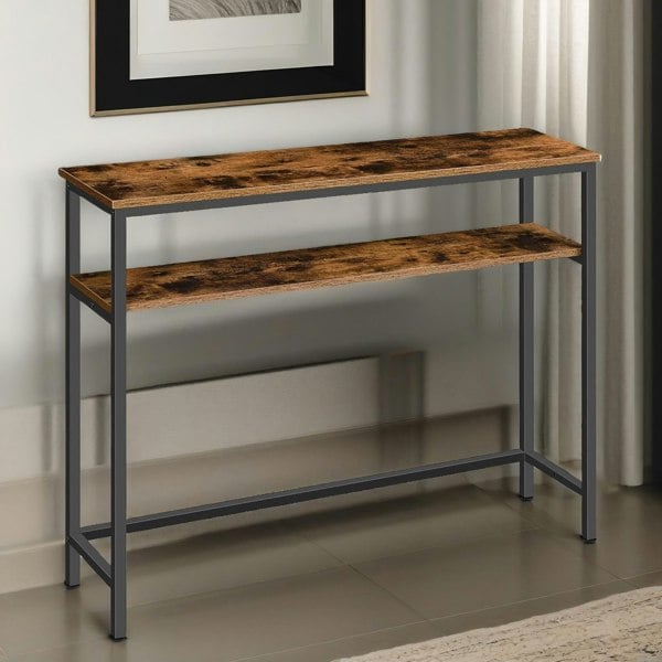 Rafaelo Mobilia Console Table With 2 Shelves