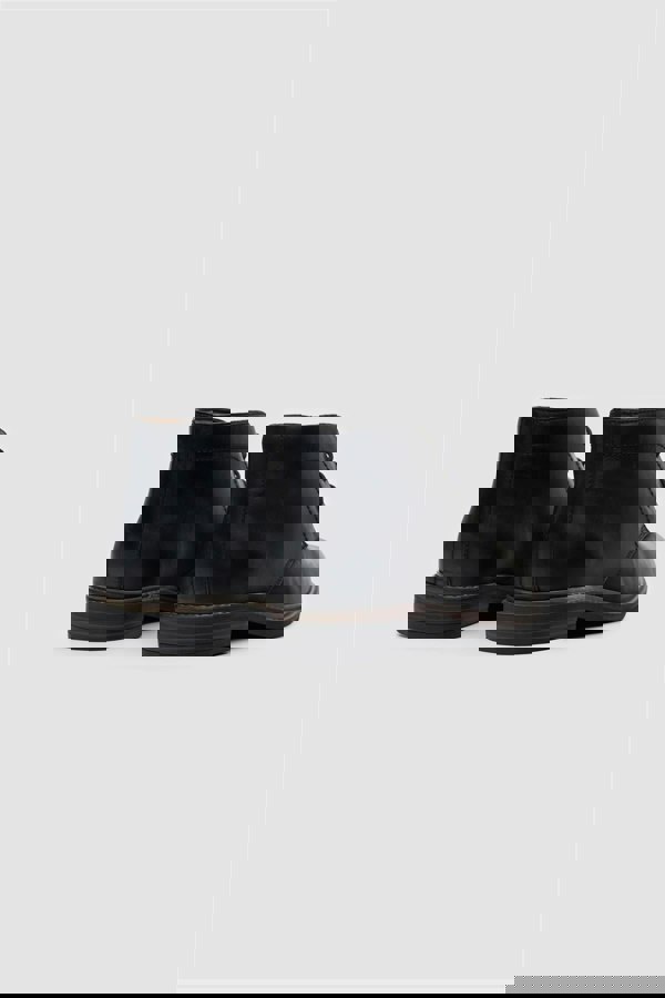House of Cavani Hector Black Lace Up Leather Boot