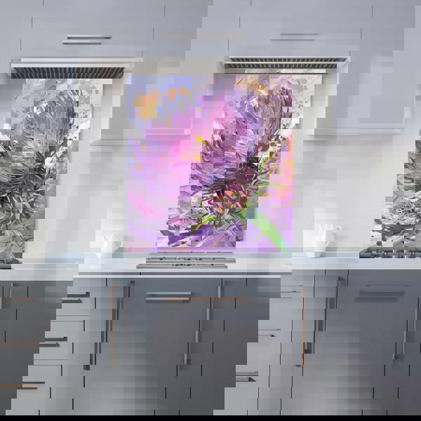 Warren Reed - Designer Abstract Thistle Explosion Kitchen Splashback