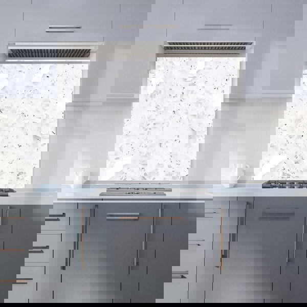 Warren Reed - Designer Ice White Quartz Effect Kitchen Splashback