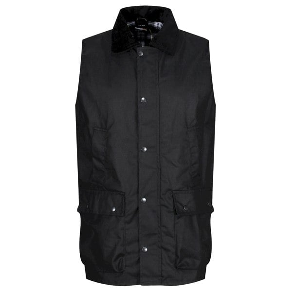 Regatta Mens Banbury Waxed Body Warmer - Black
