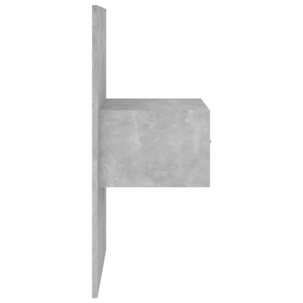 Berkfield Bed Headboard with Cabinets Concrete Grey Engineered Wood
