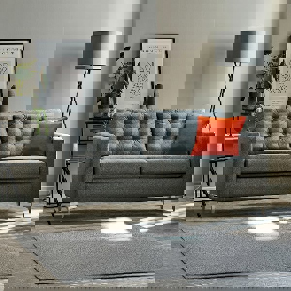 Furnishings For Less Hackney Fabric 3 Seater Sofa