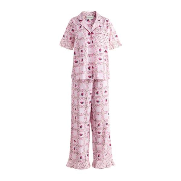 Cath Kidston Womens/Ladies Strawberry Pyjama Set - Pink/Red - 
