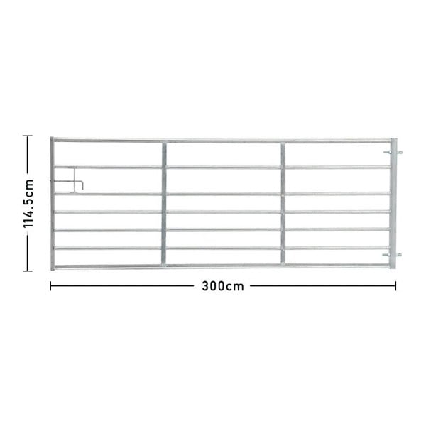 Durable Galvanized Metal Field Farm Gate Farm Gates Living and Home 10FT/3M