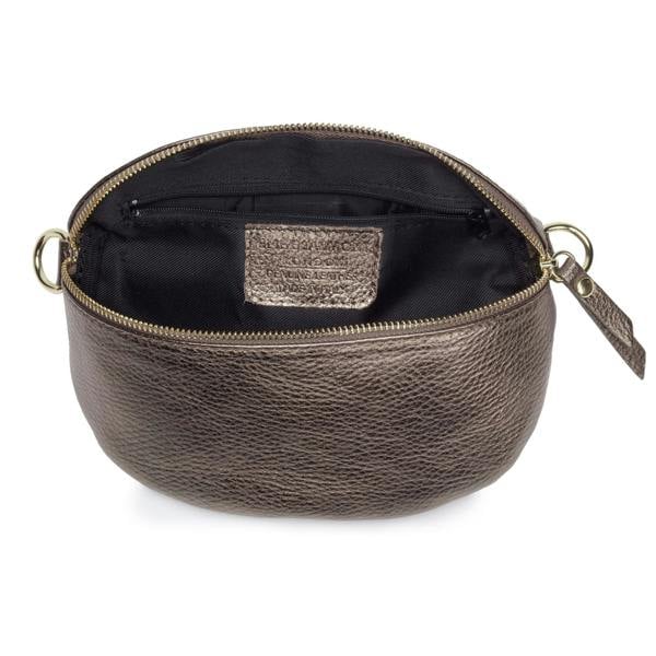 Elie Beaumont Sling Bag - Bronze with Black/Gold/White Strap