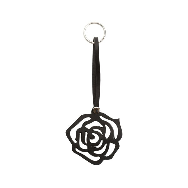 Paguro Rose Handmade Recycled Rubber Vegan Keyring