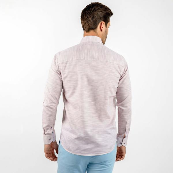 PASTEL KNITTED COTTON CLASSIC SHIRT - Premium Men's Patterned Shirt by Claudio Lugli | Bold Design, Tailored Fit, Best Printed Shirts