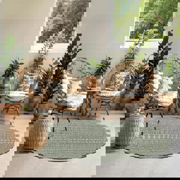 Livabliss Eagean-Global Green Ivory Off-White In- & Outdoor Rug