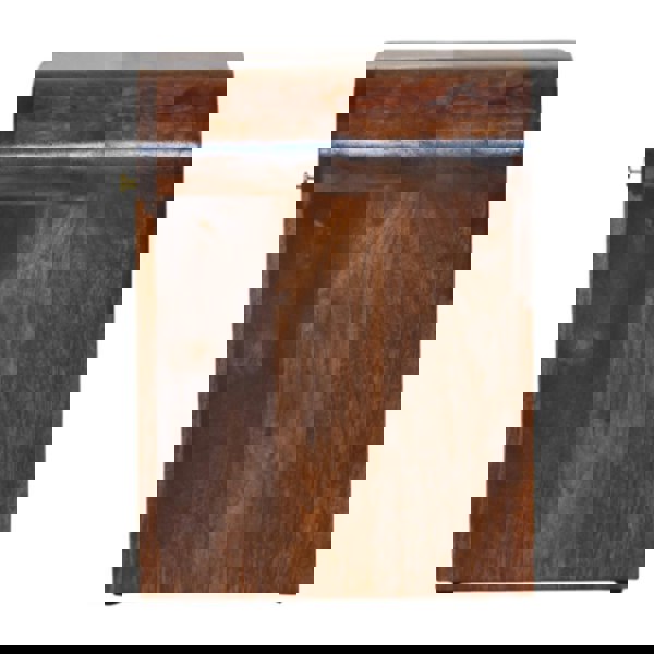 Artisan Furniture Solid Wood Mini Darcy Chestnut Nightstand with Curved Edges