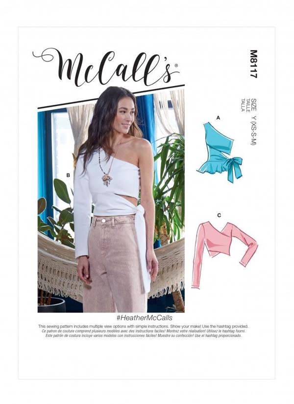 McCalls 8117 Paper Sewing Pattern – Women's Top, Size L-XXL, Easy