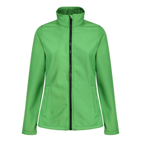 Regatta Standout Womens/Ladies Ablaze Printable Soft Shell Jacket - Extreme Green/Black