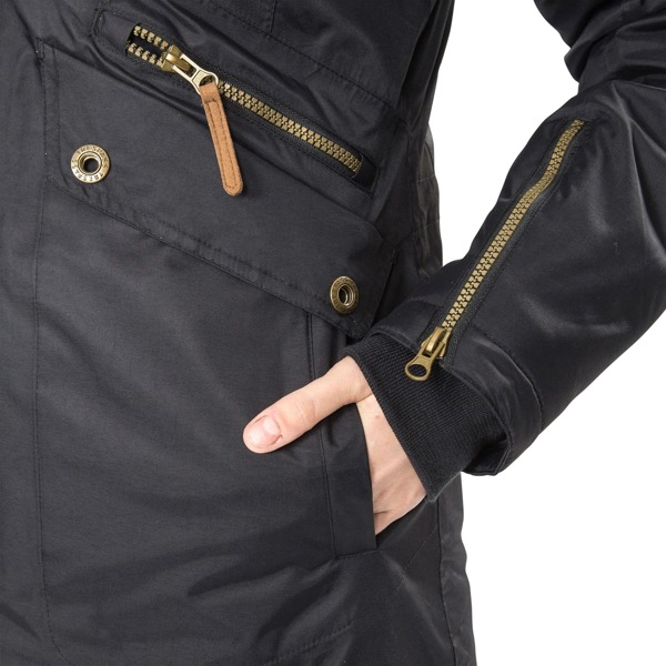 Trespass Women's Eternally Waterproof Parka Jacket - Black
