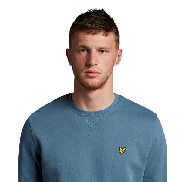 Lyle & Scott Branded Chest Logo T-Shirt - Slate Blue