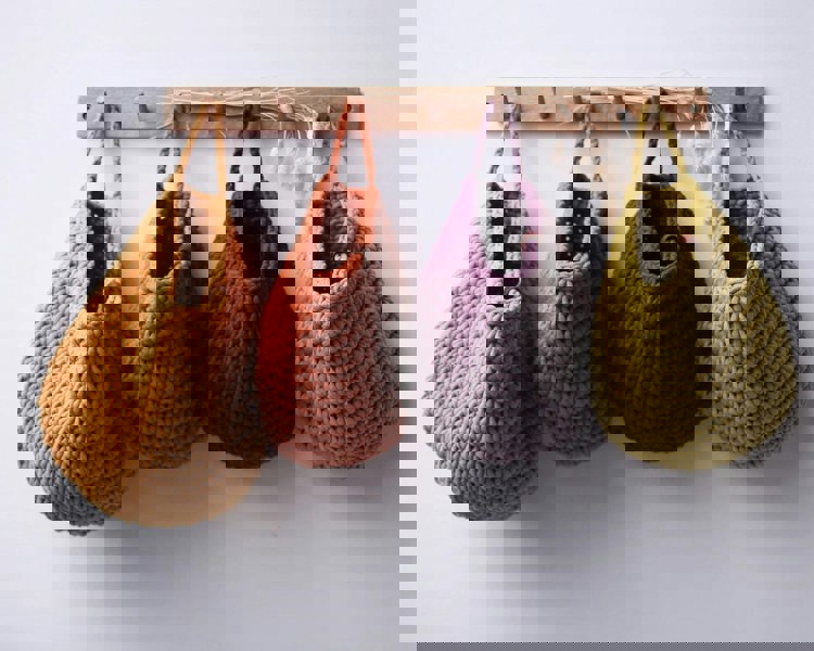 Zuri House Crochet hanging bags | MOCHA